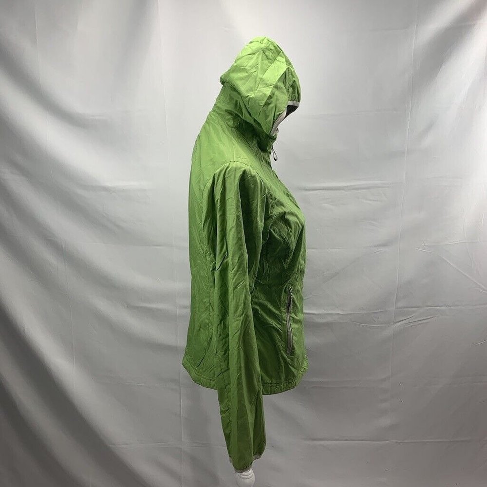 St. John’s Bay Green Nylon Jacket Coat Plush Fuzzy Lining Zip Up Hooded S - Picture 5 of 8